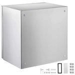 Amocart NEMA Stainless Steel Enclosure 300x300x200 mm IP66 Waterproof & Dustproof Electrical Junction Box with Mounting Plate