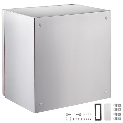 SucceBuy NEMA Stainless Steel Enclosure 300x300x200 mm IP66 Waterproof & Dustproof Electrical Junction Box with Mounting Plate