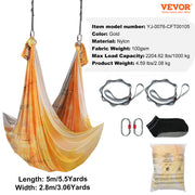 Bild in Galerie-Viewer laden, Amocart 5.5 Yards Aerial Yoga Hammock &amp; Swing Nylon Fabric Full Rigging Hardware for Antigravity Yoga Fitness Bodybuilding
