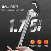 Load image into Gallery viewer, SucceBuy Pipe Wrench 18"Aluminum Straight Pipe Wrench Automatic Jaw Adjustment Adjustable Plumbing Wrench Easy to Carry for Pipe - AMOCART

