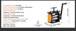 Amocart 45/57/75/76 mm Jewelry Rolling Mill Machine 3in1 Multi-function Rolling Mill for Metal Jewelry Making Sheet Square Wire