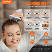 Bild in Galerie-Viewer laden, SucceBuy Electric Scalp Massager Rechargeable Head Massager Hair Growth Waterproof Portable Kneading Electric Scalp Scratcher
