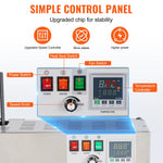 Amocart Continuous Bag Band Sealing Machine Vertical Sealer with Digital Temperature Control for 0.02-0.8 mm Plastic Bags Films