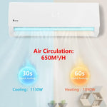 Mini Split Air Conditioner Inverter, 19 SEER 115V Energy Saving Split-System AC w/Pre-Charged Condenser Customized