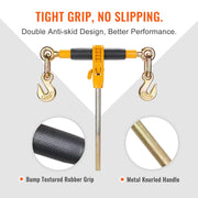 Load image into Gallery viewer, Amocart Heavy Ratchet Chain Binder Tie Down Hauling Load Strap with Detachable Hook Antiskid Handle for Flatbed Truck Trailer
