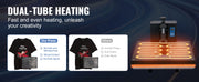 Load image into Gallery viewer, Amocart Heat Press Machine 15"x15"/ 16"x20" /16"x24" Sublimation Printer Manual Clamshell Transfer on DIY T-shirt Pillow
