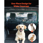 Amocart Dog Car Barrier Car Divider for Front Seats Vehicle Pet Barrier with See Through Net Mesh Universal-Fit Dog Car Barrier