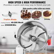 Charger l'image dans la visionneuse de galerie, SucceBuy 150-2500g Electric Grain Mill Grinder Commercial Swing Spice Grinders for Dry Herbs Grains Spices Cereals Coffee Corn
