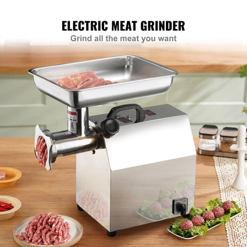 Hachoir à viande électrique commercial SucceBuy en acier inoxydable avec 3 plaques de meulage