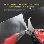 Cordless Electric Scissors 2 Blades Portable 4V Shears for Fabric Cloth Leather Cardboard Carpet DIY USB Cutting Tool 11000RPM
