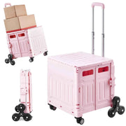 Load image into Gallery viewer, Amocart 150lbs Stair Climbing Cart Foldable Utility Hand Cart with Wheels Collapsible Crate Rolling Cart for Shopping Office
