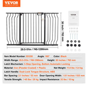 Load image into Gallery viewer, SucceBuy Baby Gate 28/30/36 Inches High Dog Gate Easy Step Walk Thru Child Pet Security Pressure Mount Kit Wall Cups Doorways
