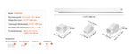 Amocart Mini Split Line Set Cover PVC Decorative Pipe Line Cover For Air Conditioner Easy to Install Paintable for Heat Pump