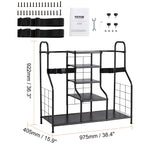 SucceBuy Golf Storage Garage Organizer Other Sports Equipment Storage Rack Outdoor Sport Gear and Toy Storage with Baskets&Hooks