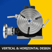 Bild in Galerie-Viewer laden, Amocart 8 Inch/200 MM Rotary Table 3-Slot or 4-Slot Horizontal Vertical MT-3 Rotary Table for Milling 360° Precision Working
