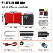Load image into Gallery viewer, SucceBuy Diesel Air Heater 12V Truck Heater Parking Heater with LCD Remote Control Diesel Heater for RV Truck Boat  Car Trailer - AMOCART
