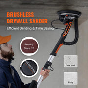 Load image into Gallery viewer, SucceBuy 800W Electric Drywall Sander Brushless Motor 1000-2300RPM Variable Speed Household Polishing Machine Wall Sand Grinder - AMOCART
