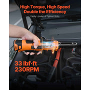 Load image into Gallery viewer, Amocart Cordless Ratchet Wrench Battery Powered Electric Wrench Set with Batteries Charger Sockets Adaptor and Carrying Case
