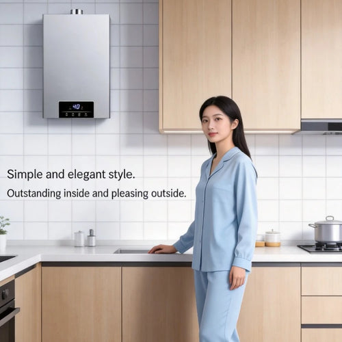 Household 16L Constant Temperature Gas Water Heater Natural Gas LPG Forced Exhaust For Bathroom