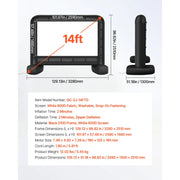 Load image into Gallery viewer, 【Upgraded】Amocart 14/15/16/18/20 FT Inflatable Projector Screen with 120W Air Blower Projector Screen for Outdoor Theater Theme

