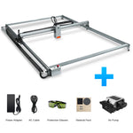 LASER TREE Laser Engraving Machine with Air Assit 60W Laser Module Laser Engraver Cutter Woodworking Area 1000x1500mm DIY Tools