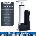 DHLA1300-A2 DC12V linear actuator 100MM~1000MM stroke 15kg/30kg/40kg/80kg load 10mm/s~66mm/s 30W electric lifting motor