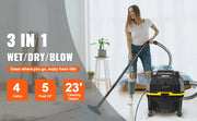 Charger l'image dans la visionneuse de galerie, Amocart Portable Wet and Dry Vacuum Cleaner 15L For Car &amp; Home Appliance 1200W Power Strong Suction Vacuum Cleaner &amp; Air Blower
