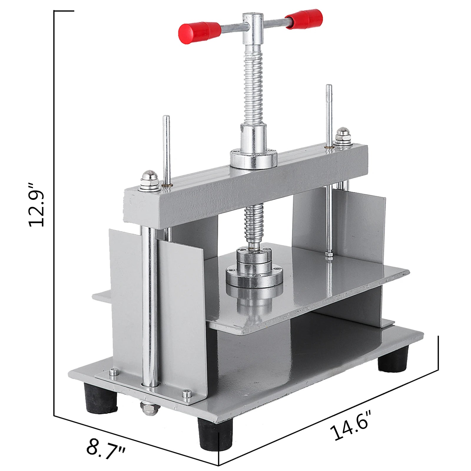 SucceBuy Manual Paper Press Machine 12x8.6 in for A4 Paper 10cm Thickness Steel Frame Paper Press Machine Papermaking Book Press