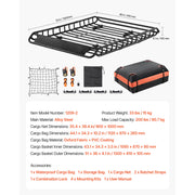 Bild in Galerie-Viewer laden, Amocart Roof Rack Basket 64x39x4.1" Universal Rooftop Cargo Carrier Anti-Rust Alloy Steel Car Top Luggage Holder for SUV Truck
