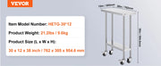 Bild in Galerie-Viewer laden, SucceBuy Stainless Steel Work Table 500 LBS Load Capacity w/4 Wheels 3 Adjustable Height Levels Heavy Duty Food Prep Worktable
