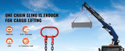 Load image into Gallery viewer, SucceBuy 3T 5ft Lifting Sling Chain 5/16 inch G80 Lifting Chains with 2 Leg Grab Hooks for Engine Hoist Engine Lift Chain

