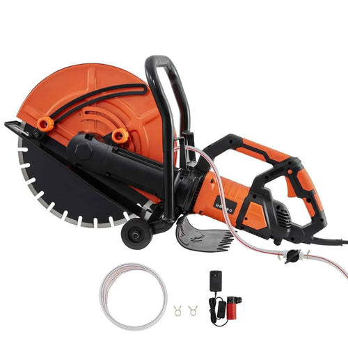 Amocart Electric Concrete Saw 16 in 3200 W 15 A Motor Circular Saw Cutter with Max. 6 in Adjustable Cutting Depth Wet Disk Saw