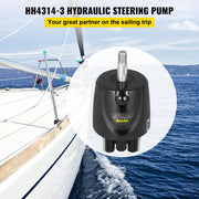 Load image into Gallery viewer, SucceBuy Outboard Hydraulic Steering Pump for Engines Till 150HP Front Mount Helm 1.4cu. in. for Fishing Marine Boat Accessories - AMOCART
