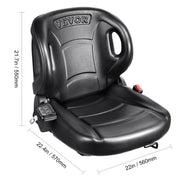 Load image into Gallery viewer, SucceBuy Universal Forklift Seat Fold Down Tractor Seat with Adjustable Angle Back and Micro Switch Comfortable Forklift Seat
