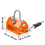 Load image into Gallery viewer, SucceBuy 100KG-2000KG Permanent Magnetic Lifter Pulling Capacity 2.5 Safety Factor Neodymium &amp; Steel Lifting Magnet Lift Magnets
