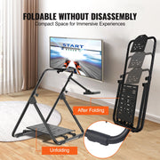 Load image into Gallery viewer, SucceBuy Foldable Racing Steering Wheel Stand Height Adjustable Universal Base Compatible with Logitech &amp; Thrustmaster  Wheel
