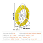 Amocart Fish Tape Fiberglass 425/492/600/656 ft Duct Rodder Fishtape Wire Puller Fishing Tools for Walls and Electrical Conduit