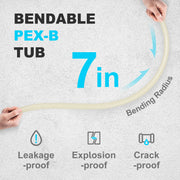 Charger l'image dans la visionneuse de galerie, 1 Inch 500FT PEX Water Line, SucceBuy White PEX-B Pipe for Plumbing Projects
