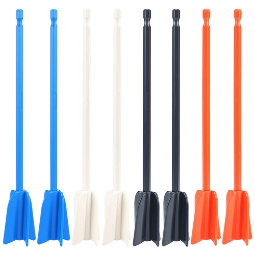 8Pcs Epoxy Resin Mixer Paddles Paint Drill Attachment Paddle for Drill, Reusable Multipurpose for Resin Mixing, Paint Mixing