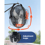 Amocart Industrial Wall Mount Fan High Velocity  Waterproof Wall Fan with Aluminum Blades for Workshop Warehouse Greenhouse