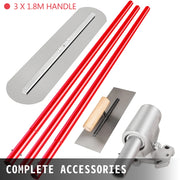 Load image into Gallery viewer, with 4 Handle Round Drywall Construction Tools Cement Trowel SucceBuy Concrete Float 1200x200mm/1200x300mm Finishing Bull Float
