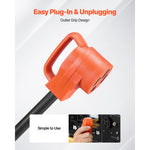 Amocart Y Splitter Adapter 4 Prong Outlet 240 V Dryer with Grip Handle 10 AWG STW Wire/6/3+8/1 STW Wire for EV Charger Dryer RV