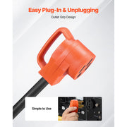 Load image into Gallery viewer, Amocart Y Splitter Adapter 4 Prong Outlet 240 V Dryer with Grip Handle 10 AWG STW Wire/6/3+8/1 STW Wire for EV Charger Dryer RV
