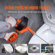 Load image into Gallery viewer, Amocart Drain Auger 25Ft Manual-feeding Plumbing Snake with Drill Attachment Drain Clog Remover Toilet Sewer Pipe Dredge
