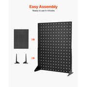 Load image into Gallery viewer, SucceBuy Pegboard Display Stand 17x13 in Tabletop Pegboard Display Stand Thickened Cold-Rolled Steel Peg Board Panel for Grocery - AMOCART
