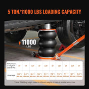 Load image into Gallery viewer, Amocart Air Jack 3/5 Ton Pneumatic Lifting Jack with Heightened Column Adjustable Handle Thick Rubber Pad for Sedan, SUV Pickup
