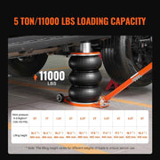 Load image into Gallery viewer, SucceBuy Air Jack 3/5 Ton Pneumatic Lifting Jack with Heightened Column Adjustable Handle Thick Rubber Pad for Sedan SUV Pickup
