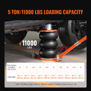 Load image into Gallery viewer, SucceBuy Air Jack 3/5 Ton Pneumatic Lifting Jack with Heightened Column Adjustable Handle Thick Rubber Pad for Sedan, SUV Pickup - AMOCART
