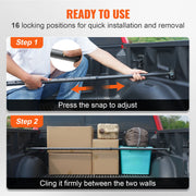 Load image into Gallery viewer, SucceBuy Cargo Bar Truck Bed Bar Adjustable from 40"-73" Heavy-duty Steel Cargo Stabilizer Bar with 220 lbs Capacity for Pickup

