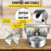 Load image into Gallery viewer, SucceBuy K72-125 Lathe Chuck 5 Inch 4-Jaw Independent Reversible Jaw Metal Lathe Chuck Turning Machine Accessories, Lathes Use - AMOCART
